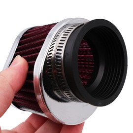 Tiardey Motorcycle Air Filter Mushroom Head Engine Air Filter Inlet Filter Accessories Round Tapered Universal - 55mm