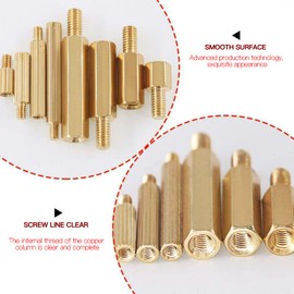 240Pcs M2(120Pcs) and M3(120Pcs) Male Female Brass Standoff Spacer PCB Board Hex Screws Nut Assortment