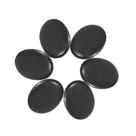 Pack of 6 Massage Stones Large Hot Basalt Stones Stone Rocking Spas Massager Stones