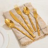 KINGSTONE Gold Silverware Set, Luxury 20 Piece Flatware Set for