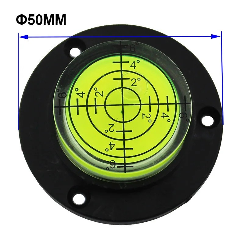Round Bubble Level Tool – Circular Spirit Level Gauge with