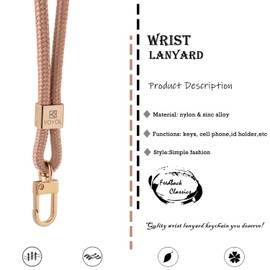 Wrist Lanyard for Keys, Wristlet Strap Keychain,Key Chain Holder,Keyring,Cool Key Chain for Women & Men