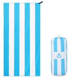 4Monster Microfiber Beach Towel Quick Dry,Super Absorbent Lightweight Travel Towel for Swimmers, Sand Free Camping Towel, Beach Towels for Pool, Swim, Water Sports,Yoga,Gym,Backpacking