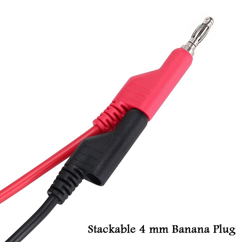 Sumnacon plátano Plug Alligator Clip de Pruebas de tenedor de