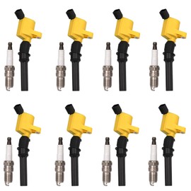 Set of 8 DG508 Ignition Coils and SP479 Spark Plugs For 5.4 V8 1998 1999 2000 2001 2002 2003 2004 Ford Expedition F150 F250 F350 Mercury Grand Marquis FD503