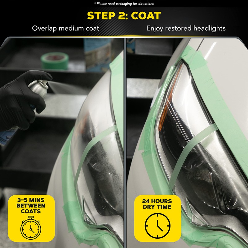 Meguiar's Two Step Headlight Restoration Kit, Headlight Cleaner Restores Clear