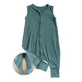 Nyte Nyte Baby - 0.5-TOG Emerald, 3-4T Sleeveless Sleep Sack, Imported Baby & Toddler Sleeping Sack, Breathable Sleep Sack, Adjustable Feet Cuffs & Anti-Slip Grip