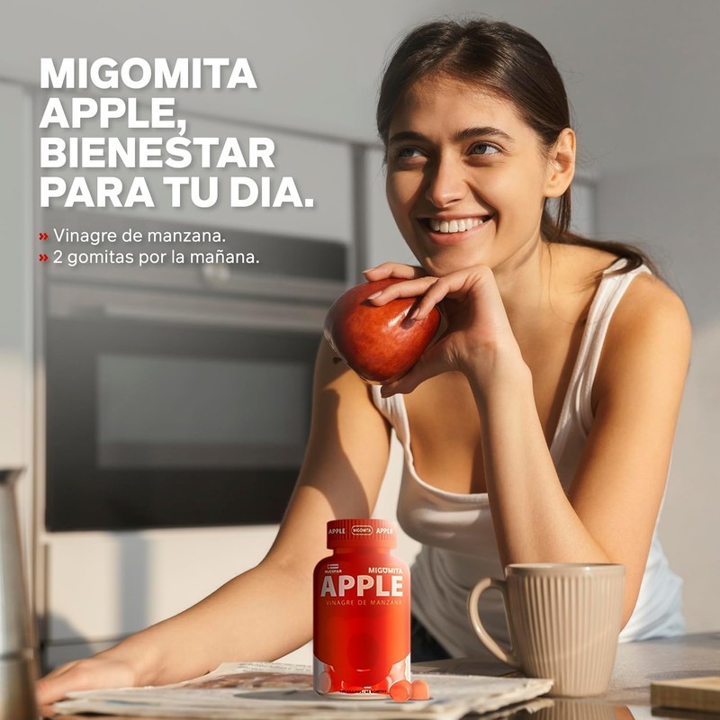 Migomita VINAGRE DE MANZANA 60 Gomitas100% Naturales Sin Gluten