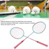 Badminton Racket Lightweight Portable Iron Alloy Frame Double Badminton Racquets