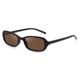 SODQW Trendy Sunglasses for Women Men Retro Small Rectangle 90s Sun Glasses 2025 Fashion Narrow Shades