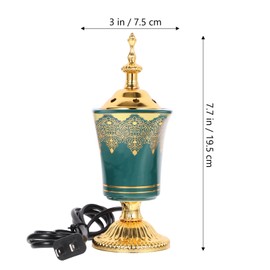 MAGICLULU Electric Incense Burner with Middle Eastern Design Plug Censer for Home Office Yoga Room Decorative Aroma Burner for Relaxation and Decoration Present for Incense Lovers