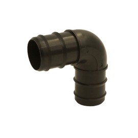 HAF® Hose Connector Angle 90° 38 mm Includes 2 x Stainless Steel Hose Clamp for Pool, Pond and Swimming Pool Construction and All Irrigation Systems – Quality: Made in Europe