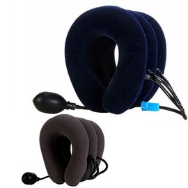 Portable 3-stage air cushion neck stretcher neck cushion neck protector 3-stage cushion Neck stretcher (navy)