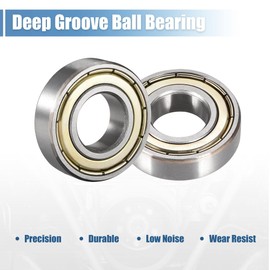 sourcing map 6002ZZ Ball Bearings Sealed Double Shielded Deep Groove Ball Bearing 15 mm x 32 mm x 9 mm Pack of 8
