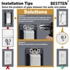 BESTTEN USWP4 Gloss White Series, 1 Pack, 1 Gang Screwless