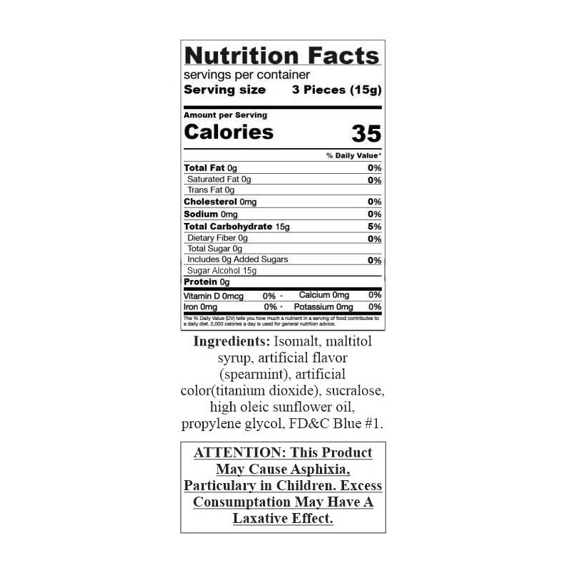 SweetGourmet Sugar-Free Spearmint Starlight Bulk Arcor Hard Candy | 2