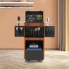 KELIBI Hairdressing Case, Rolling Makeup Case Trolley Organizer with Mobile