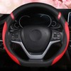 Cxtiy D-Shaped Flat Bottom Steering Wheel Cover for Women Girl