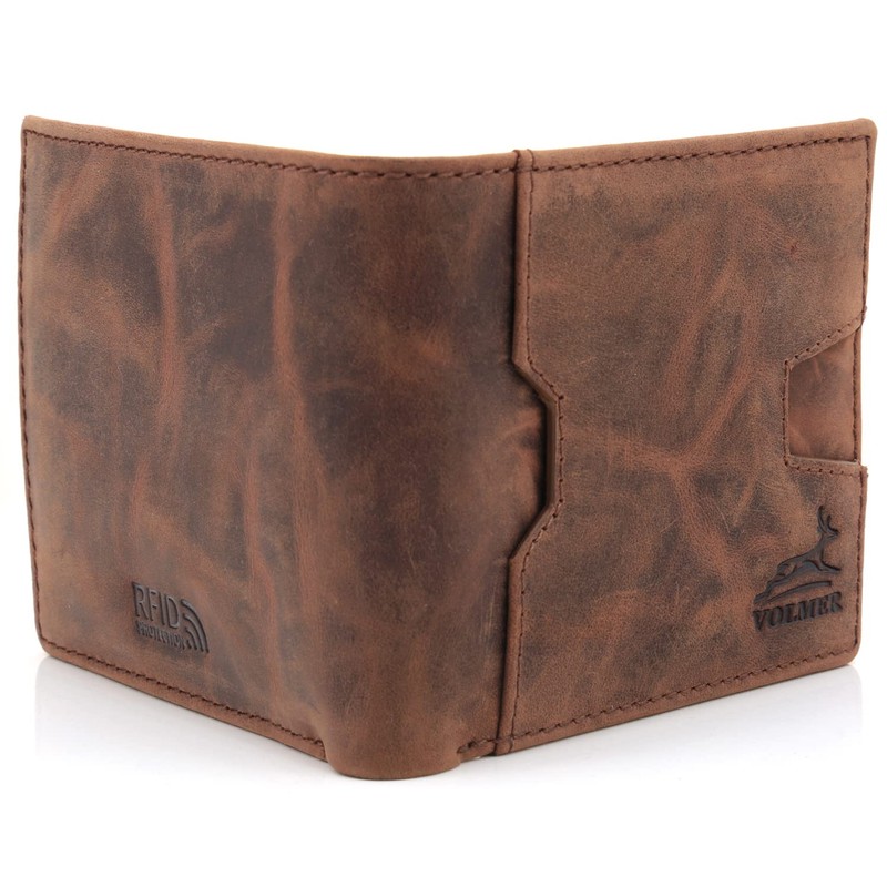 Fa.Volmer ® Leather Wallet with RFID Protection - Buffalo Leather