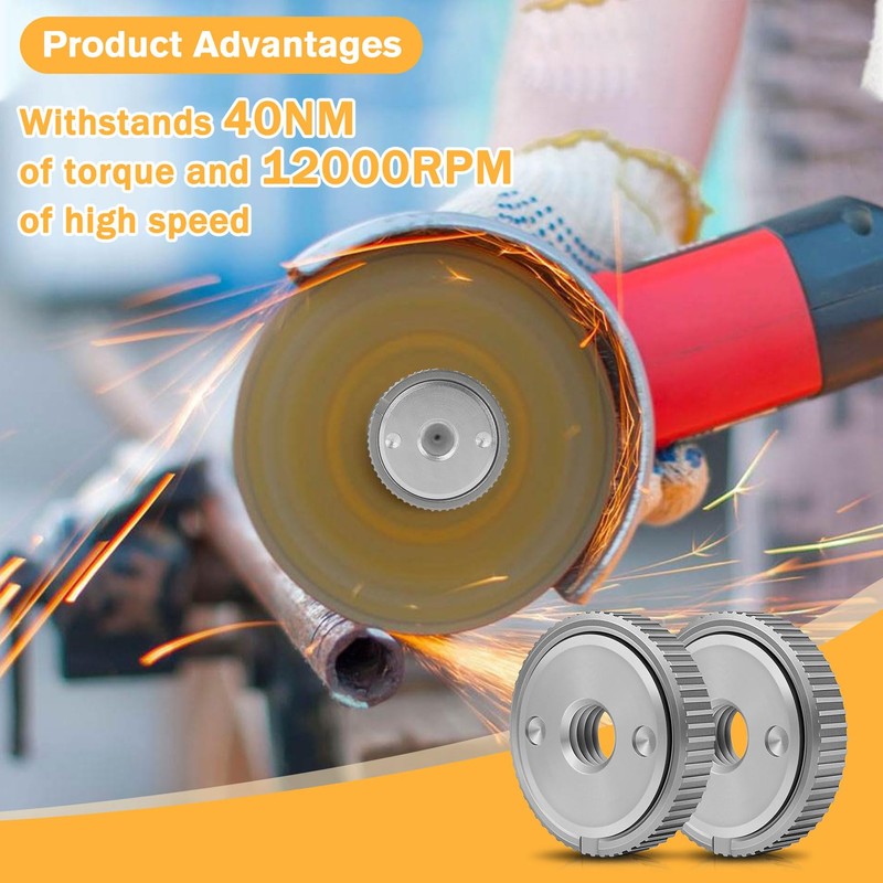 Idota Pack of 2 Quick Release Nuts for Angle Grinder