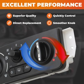 Aspaton 599-141 HVAC A/C Front Climate Control Module Compatible with G5 Cobalt 2005-2010 2.0L 2.4L L4 Heater Conditioning Temperature Regulation Switch Unit Replace 599141