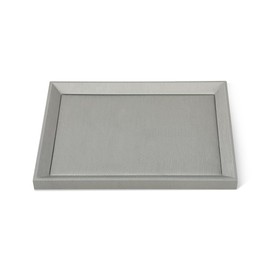 Yinbeini Jewelry Flat Tray, Leather Tray,Premium Grey Jewelry Tray,Jewelry Organizer Tray For Jewelry Store Display