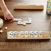 CALLARON Wooden Display Stand Dominoes Card Base 4pcs Desktop Stand