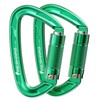 FresKaro UIAA Certified 25KN Auto Locking Climbing Carabiner Clips, Twist