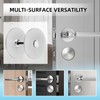 2 Set Door Hole Cover Plate 2-5/8" Deadbolt Cover Plate,