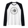 Compass Vinyl Rose Shantycore Symbol Raglan Baseball Tee