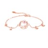 K.L.Y Women's Wreath Rabbit Bracelet, 925 Silver, Zirconia CZ, Hypoallergenic,