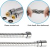 HIbbent 90'' All Metal Shower Hose, Extra Long Stainless Steel