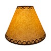 Rustic Oiled Kraft Laced Lamp Shade - 14"