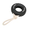 Dog Tire Chewing Toy Bite Resistant Treat Dispensing Rubber Aggressive
