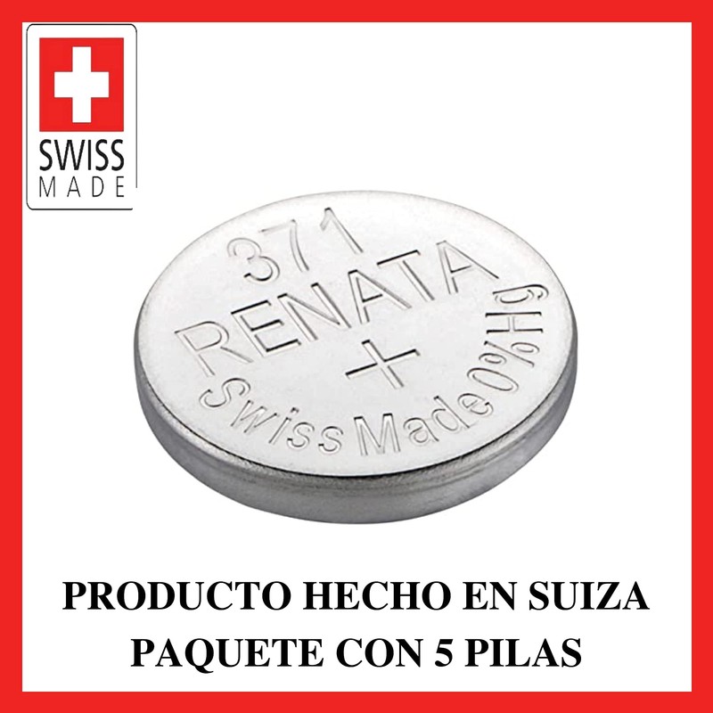 Renata 371 SR920SW AG6 D371 LR921 Silver Oxide Mercury Free
