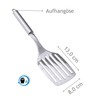 Stainless Steel Turner Spatula Fish Slice Umwender Meat Turner Long
