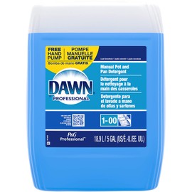 P&G Professional Dawn Manual Pot & Pan Detergent, Translucent Blue, 5 Gal (70681)