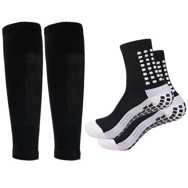 Men's Soccer Non Skid Ball Socks Anti Slip Grip Non