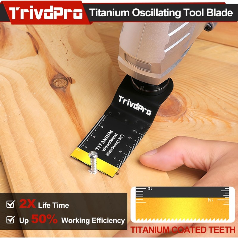 Oscillating Tool Blade Multitool Blades - TrivdPro 100pcs Multi Tool