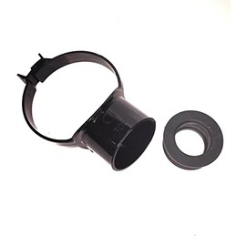 Floplast Soil Pipe Black Strap Boss with 32mm Rubber Boss Adapter