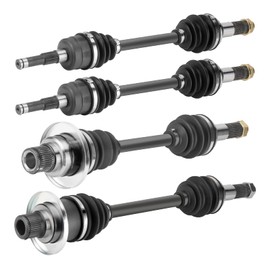 Youxmoto 2 Front +2 Rear CV Axle Fit for Yamaha Grizzly 660 (YFM660F) -2003 2004 2005 2006 2007 2008; 4340 Chromoly Steel CV Axles Drive Half Shaft, Left + Right Full Set 4PCS