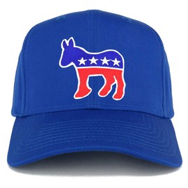 Armycrew Democratic Donkey Patch Structured Baseball Cap - Royal