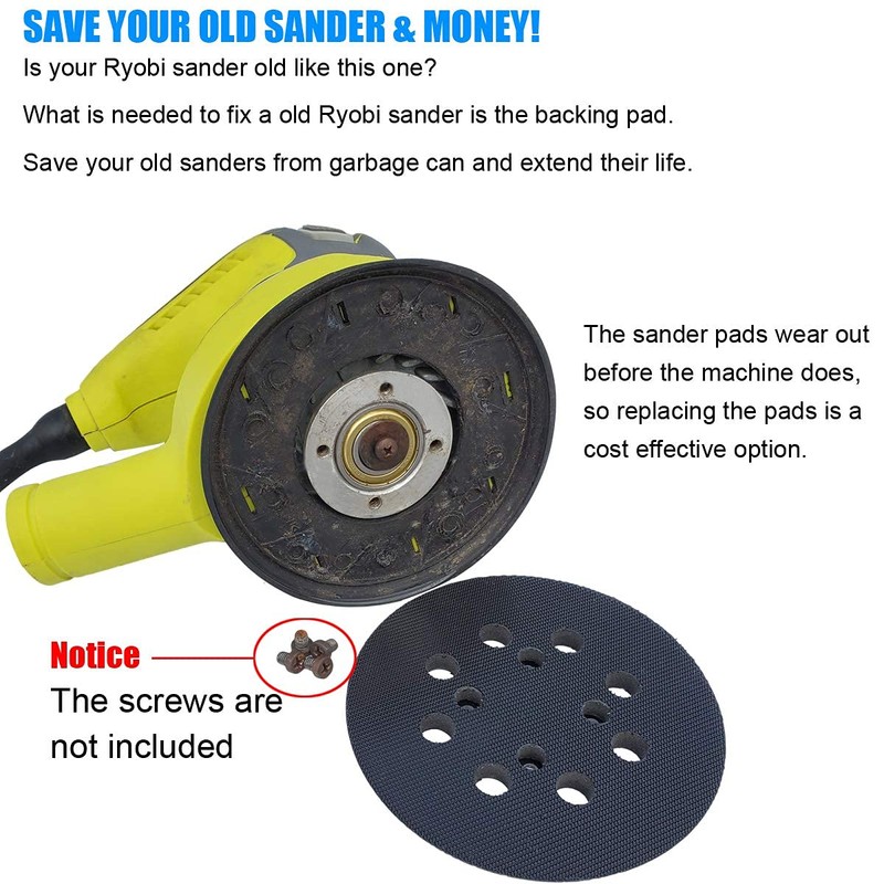 5-Inch Replacement Pad for Ryobi #300527002, Compatible with Ryobi RS290,