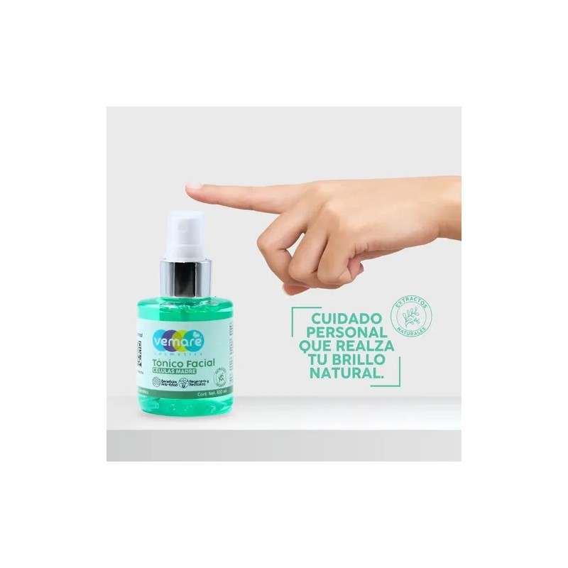 Tónico Facial De Células Madre Vemare Rejuvenecedor 100ml