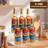 Baosia Acrylic Coffee Syrup Rack (6 Bottle Capacity),Syrup Bottle Holder
