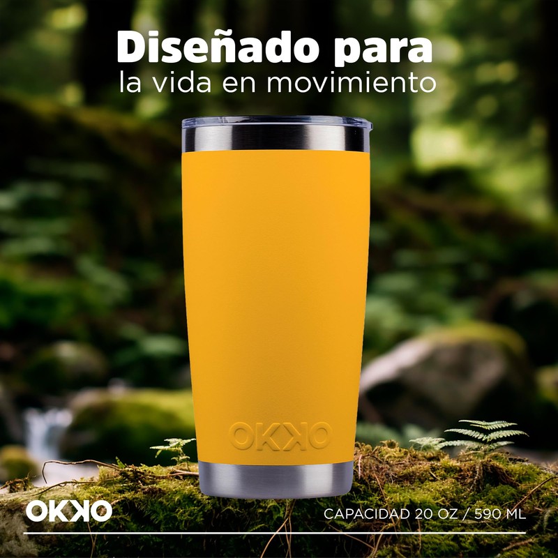 OKKO Termo Quetzal Sunshine, 590 ml, 20 oz