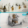REALINN Under Sink Organizer, Pull Out Cabinet Organizer 2 Tier