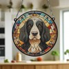 Image Industry Cocker Spaniel Black & White Stained Glass Effect