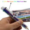 Maydahui 12PCS Multicolor Ballpoint Pen 6-in-1 Retractable Ball Point Pens