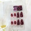 Flower Press on Nails Almond Shape Fake Nails Spring Cute